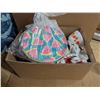Image 6 : Box of Plates, Fire King Bowls, tupperware, and etc.