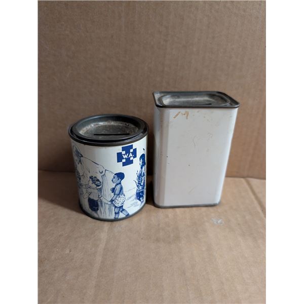 Vintage W.A. "The Little Helpers of Sunday School" Money Tin