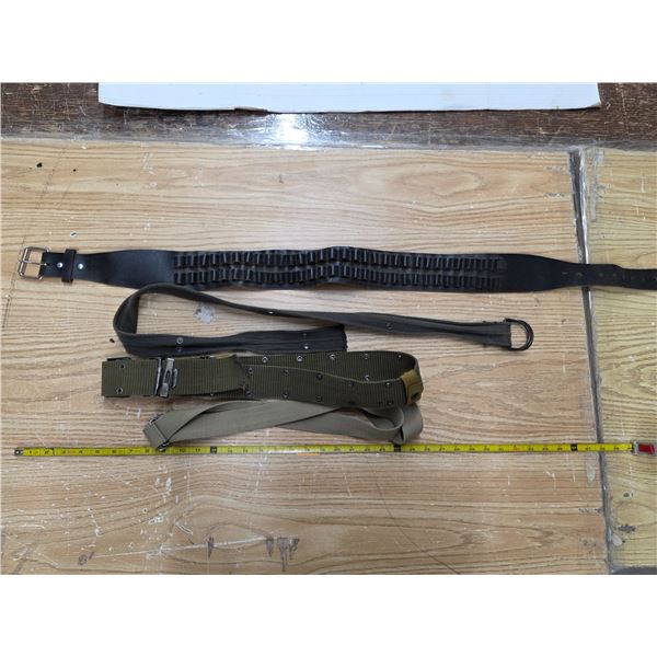 Belts and ammunition belts