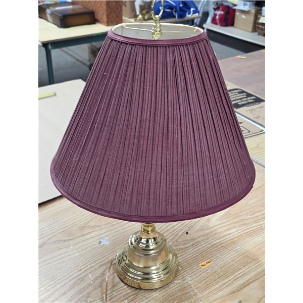 Lamp with shade- works- 27"H