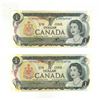 Image 3 : (5) 1973 Canada One Dollar. (Uncirculated)