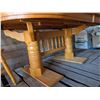 Image 3 : Wooden Table (56"x43"x28") w/ (4) Chairs (Some Have Damaged as Shown)