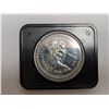 Image 2 : Canada 1875–1975 Calgary Dollar Coin (Commemorative 100 Years of Calgary Coin) W/ Case