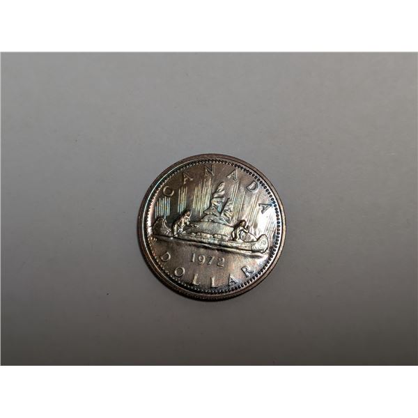 Royal Canadian Mint 1972 Canadian Dollar w/ Case