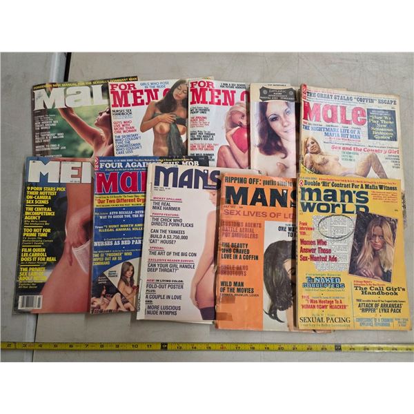 Various mens magazines