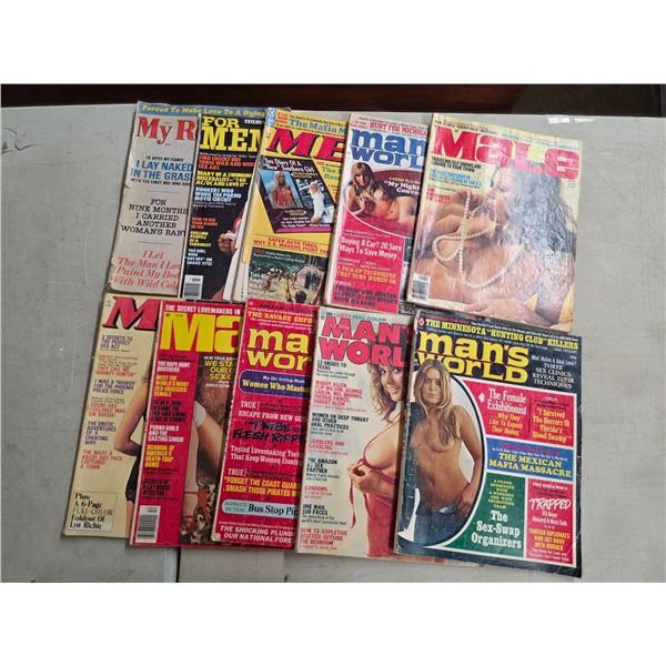 Various mens magazines