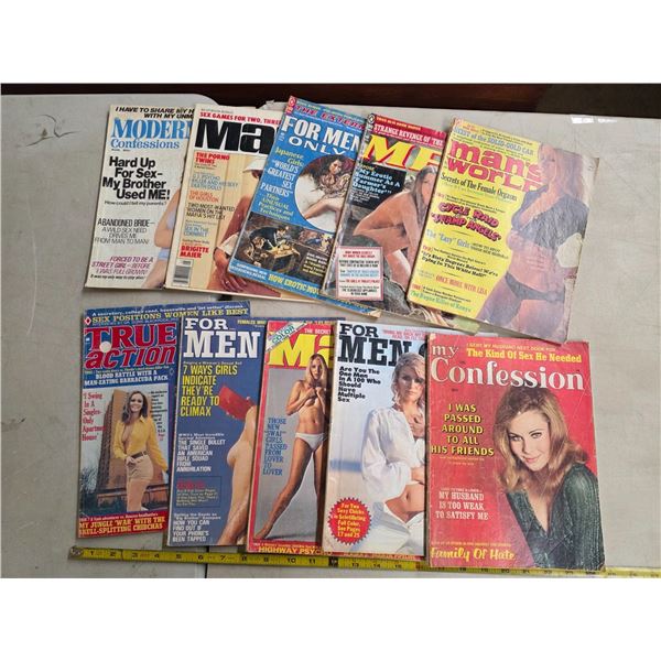Various mens magazines