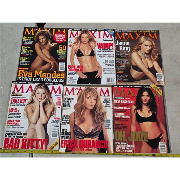 6 Maxim magazines