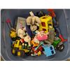 Image 2 : Storage Tub Full of Misc. Older/Vintage Toys As Shown