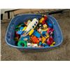 Image 1 : Storage Tub Full of Misc. Older/Vintage Toys As Shown