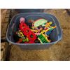 Image 1 : Storage Tub Full of Misc. Older/Vintage Toys As Shown