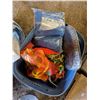 Image 7 : Storage Tub and White Pail of Misc. (Pails, Toy balls, Jacket, and etc.)