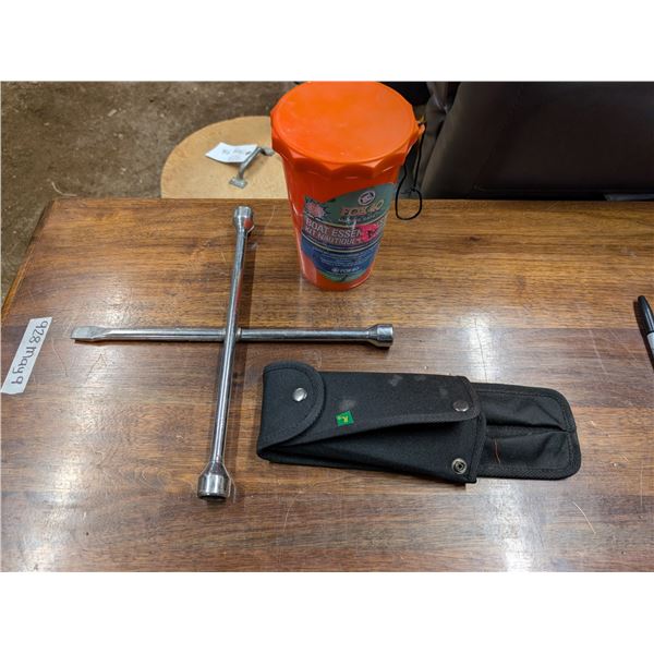 Lug nut Wrench, Boat Essentials Kit, and Put Together Portable Saw