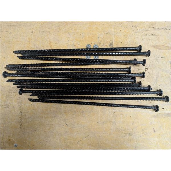 Lot of 17  ish Rebar Stakes