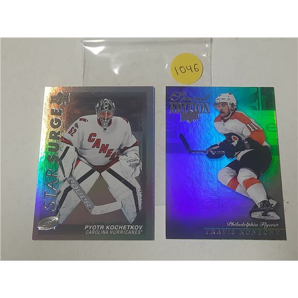 Special Edition - 2023-24 Upper Deck Series 1 Hockey - Travis Konechy/Center and Star Surge - Pyotr 