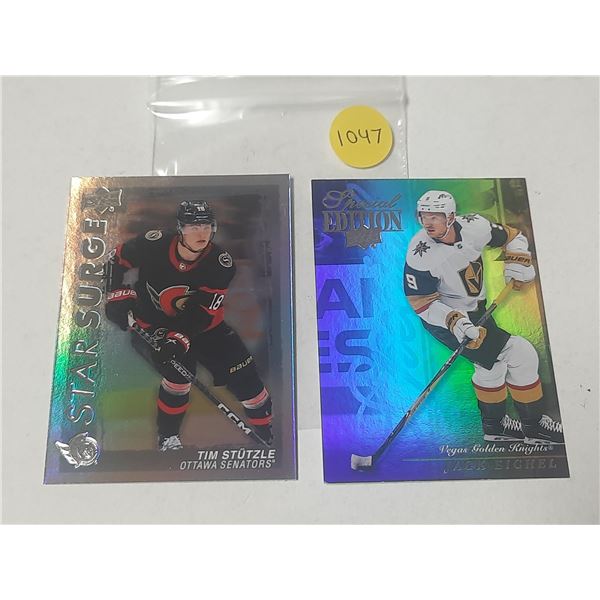 Special Edition - 2023-24 Upper Deck Series 1 Hockey - Jack Eichel/Center and Star Surge - Tim Stutz