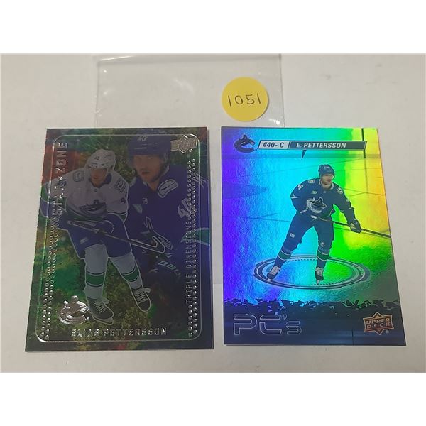 2023-24 Upper Deck Series 1 Hockey - Star Zone - Elias Pettersson and 2023-24 Upper Deck Series 2 Ho