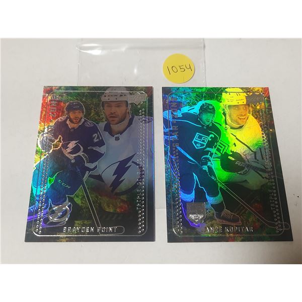 2023-24 Upper Deck Series 1 Hockey - Star Zone - Brayden Point and Anze Kopitar.
