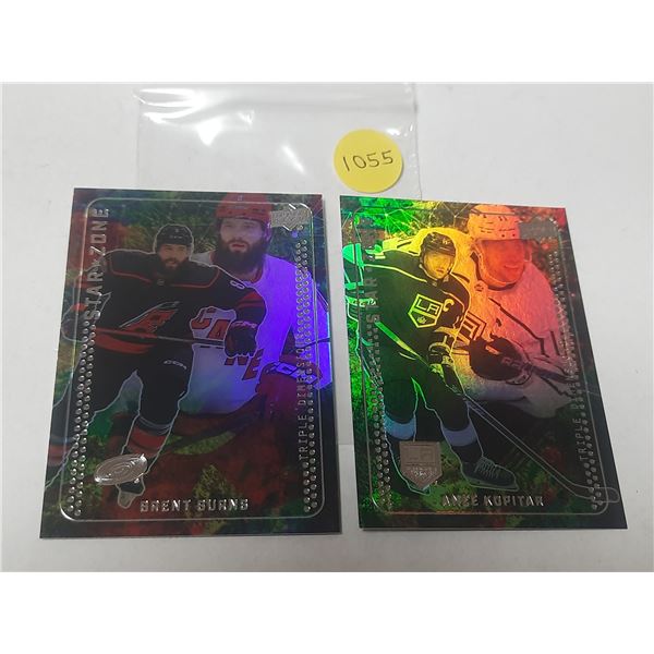 2023-24 Upper Deck Series 1 Hockey - Star Zone - Brent Burns and Anze Kopitar.