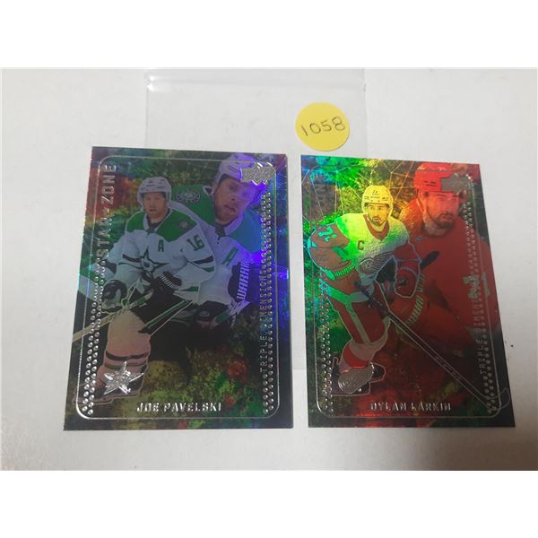 2023-24 Upper Deck Series 1 Hockey - Star Zone - Joe Pavelski and Dylan Larkin.