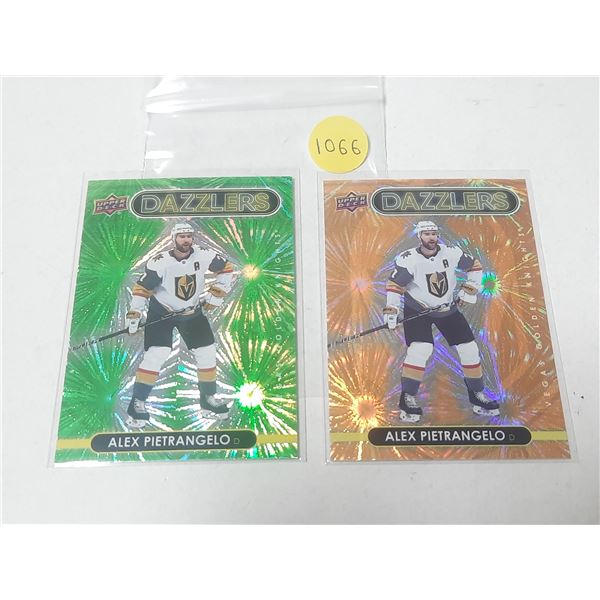2021-22 Upper Deck Series 1 Hockey - Alex Pietrangelo Dazzlers (Green and Orange Colour Card).