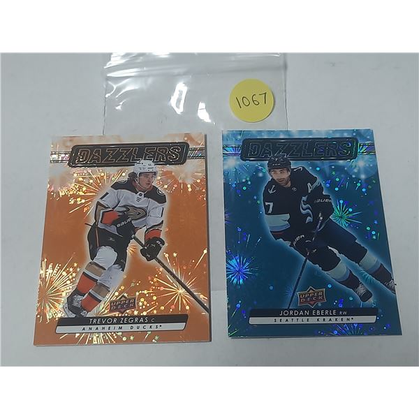 2023-24 Upper Deck Series 1 Hockey - Jordan Eberle and Trevor Zegras - Dazzlers.
