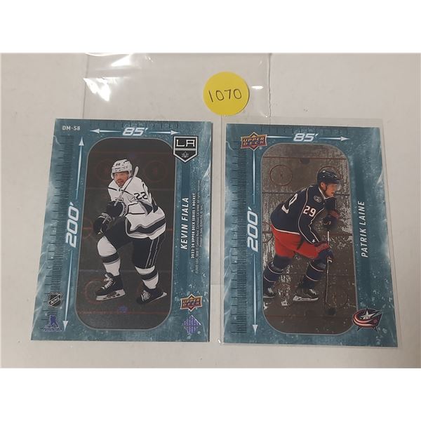 2023-24 Upper Deck Series 1 Hockey - Kevin Fiala and Patrik Laine.