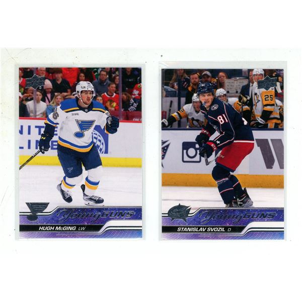 2023-24 Upper Deck Series 2 Hockey - Hugh Mcging LW and Stanislav Svozil D.