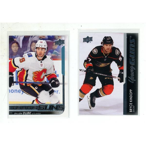 2018-19 Upper Deck Series 1 Hockey - Dillon Dube Flames and 2021-22 Upper Deck Extended Series - Bry