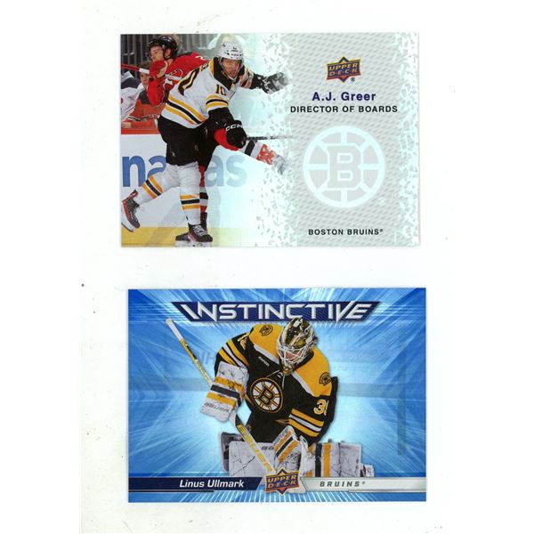 2023-24 Upper Deck Series 2 Hockey - Linus Ullmark and A. J. Greer.