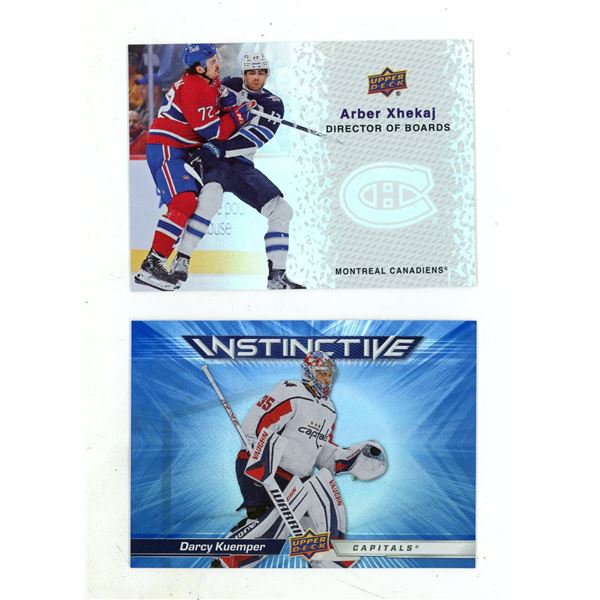 2023-24 Upper Deck Series 2 Hockey - Darcy Kuemper and Arber Xhekaj.