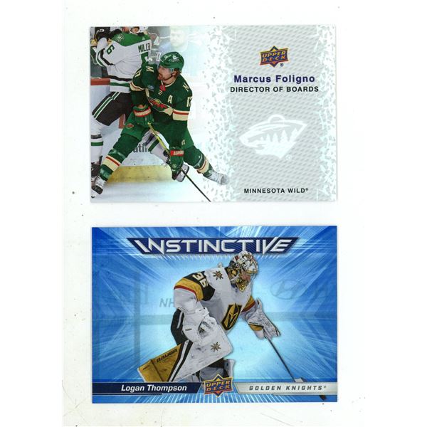2023-24 Upper Deck Series 2 Hockey - Marcus Foligno and Logan Thompson.