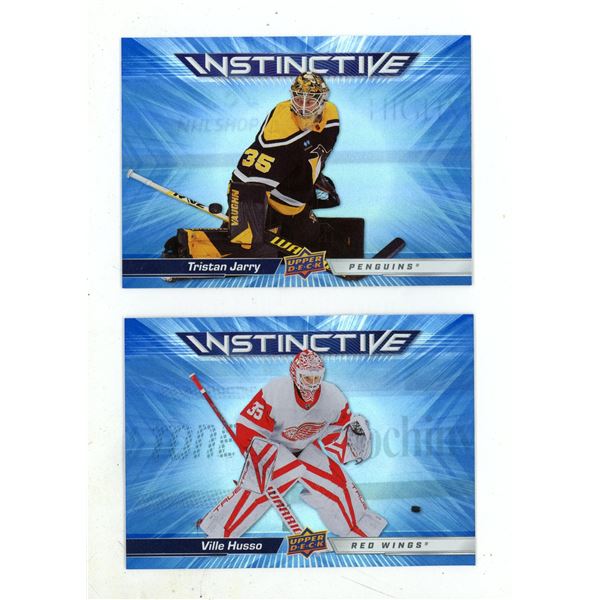 2023-24 Upper Deck Series 2 Hockey - Tristan Jarry and Ville Husso.