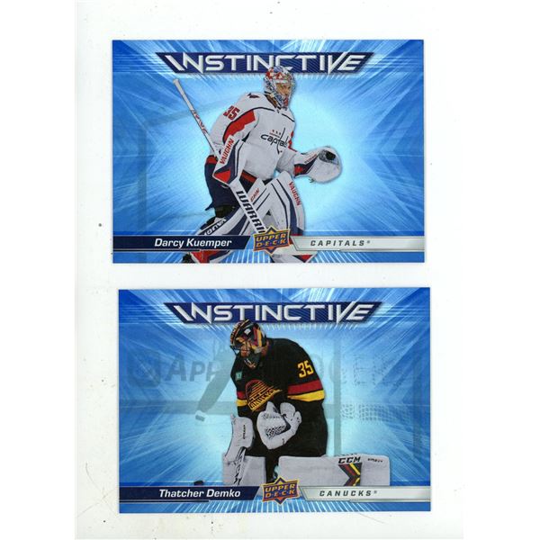 2023-24 Upper Deck Series 2 Hockey - Darcy Kuemper and Thatcher Demko.