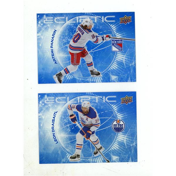 2023-24 Upper Deck Series 2 Hockey - Artemi Panarin and Leon Draisaitl.