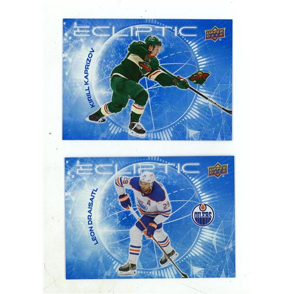2023-24 Upper Deck Series 2 Hockey - Kirill Kaprizov and Leon Draisaitl.