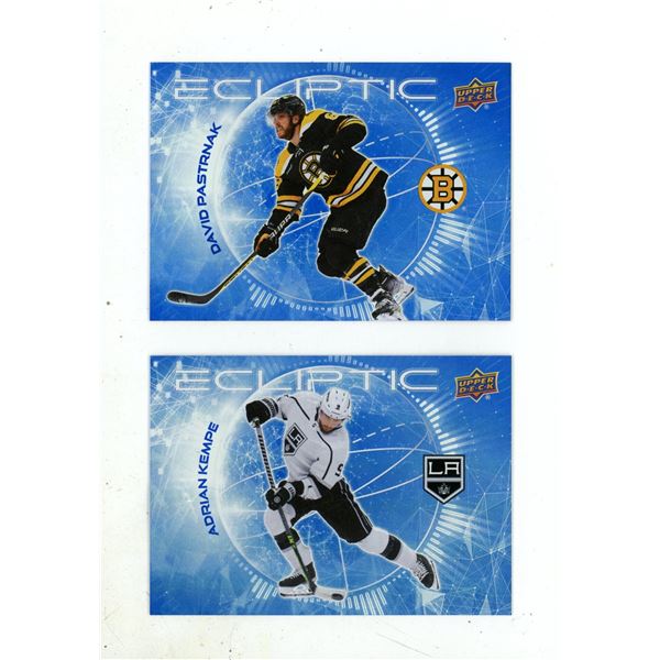 2023-24 Upper Deck Series 2 Hockey - David Pastrnak and Adrian Kempe.