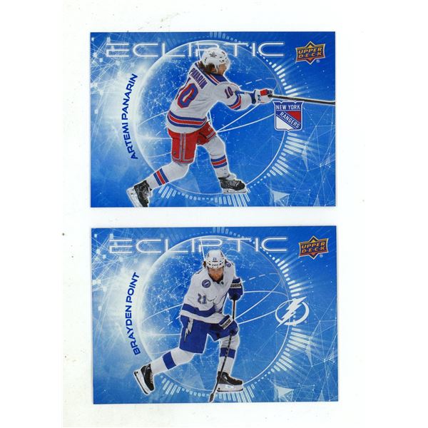 2023-24 Upper Deck Series 2 Hockey - Artemi Panarin and Brayden Point.