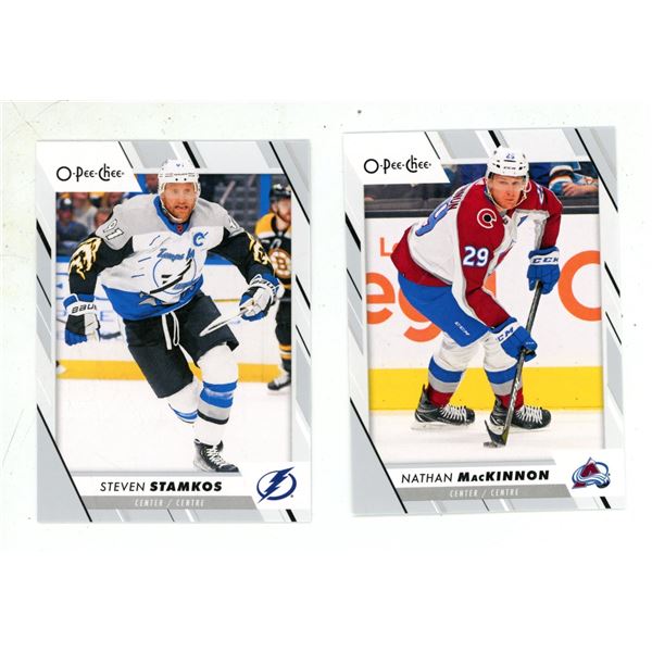 2023-24 O-Pee-Chee Hockey - Stevan Stamkos and Nathan MacKinnon.