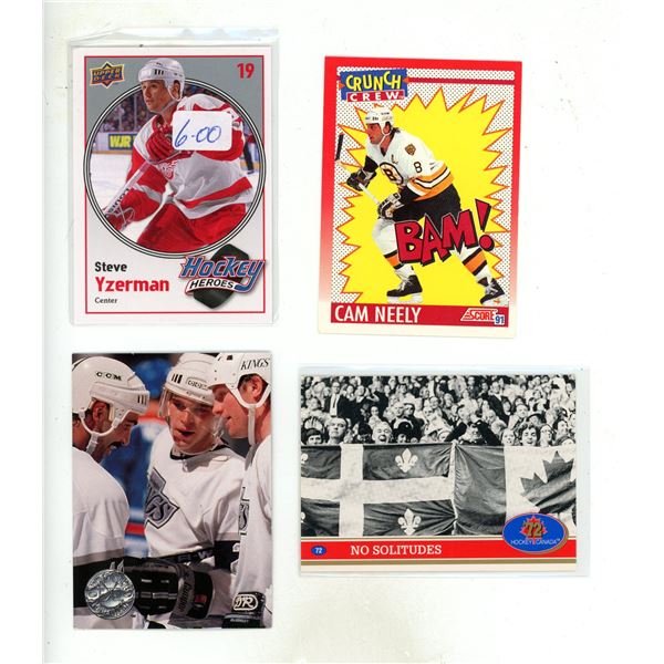 1991 Score - Cam Neely, 2010-11 Upper Deck Hockey Series - Steve Yzerman, 1991 Pro Set NHL & NHLPA -