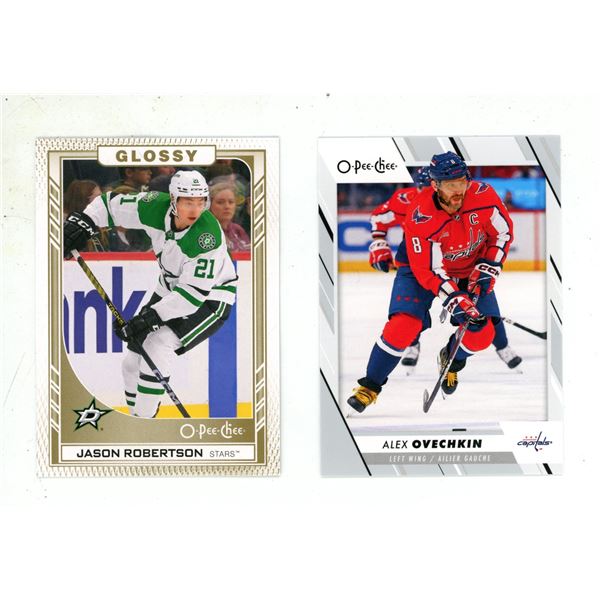 2023-24 O-Pee-Chee Hockey - Alex Ovechkin and 2023-24 Upper Deck Series 2 Hockey - Jason Robertson -