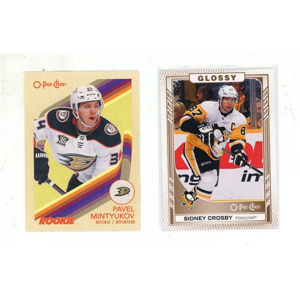 2023-24 Upper Deck Series 1 Hockey - Sidney Crosby - Glossy and 2023-24 O-Pee-Chee Hockey - Pavel Mi