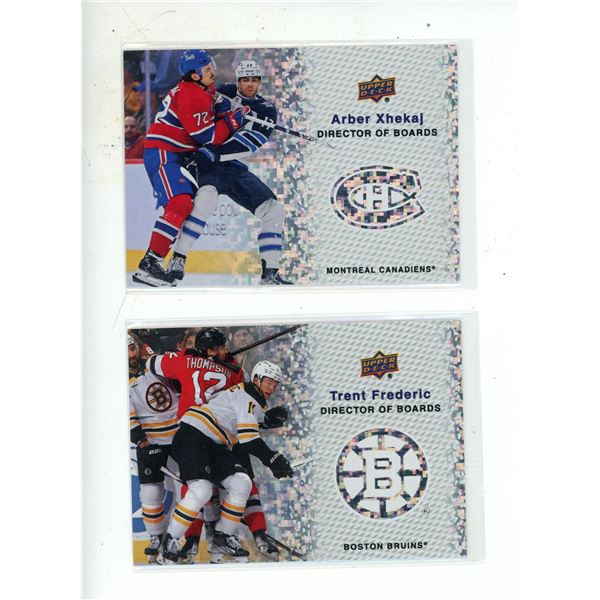 2023-24 Upper Deck Series 2 Hockey - Director of Boards - Arber Xhekaj and Trent Frederic.