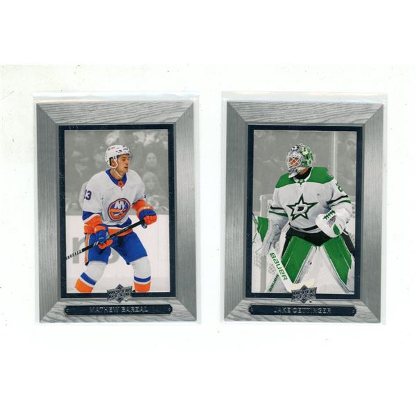 2023-24 Upper Deck Extended Series - Mathew Barzal and Jake Oettinger.
