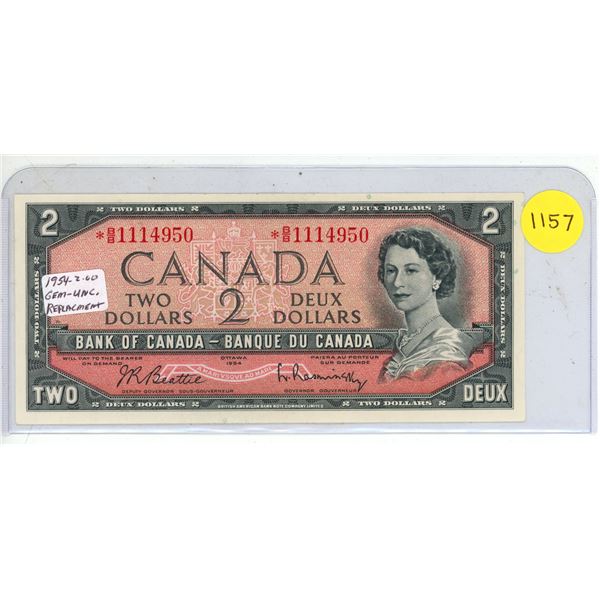 1954 Canada Two Dollar. (Uncirculated)