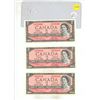 Image 1 : (5) 1954 Canada Two Dollar - In Series. (Uncirculated)