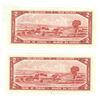 Image 4 : (5) 1954 Canada Two Dollar - In Series. (Uncirculated)