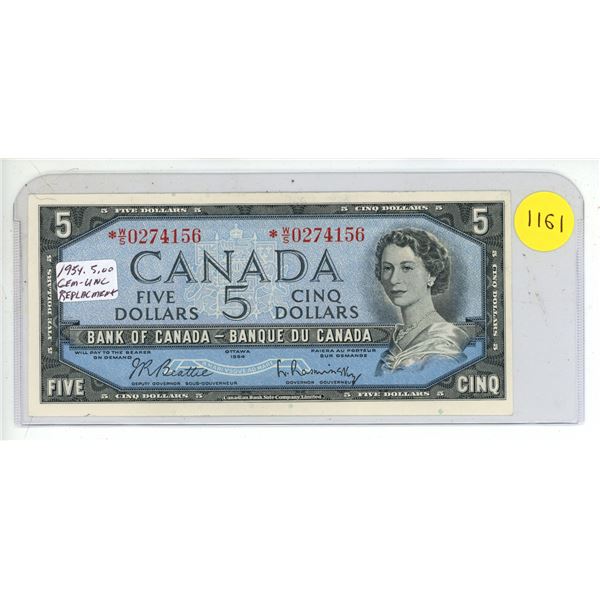 1954 Canada Five Dollar. (Uncirculated)