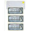 Image 1 : (3) 1954 Canada Five Dollar - (Two In Series). (Uncirculated)