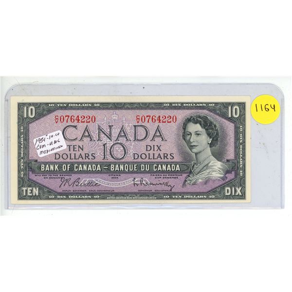 1954 Canada Ten Dollar. (Uncirculated)